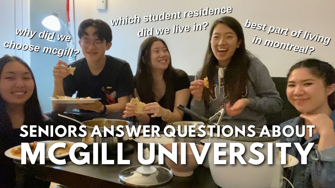 SENIORS ANSWER QUESTIONS ABOUT MCGILL UNIVERSITY (Mukbang with my friends)