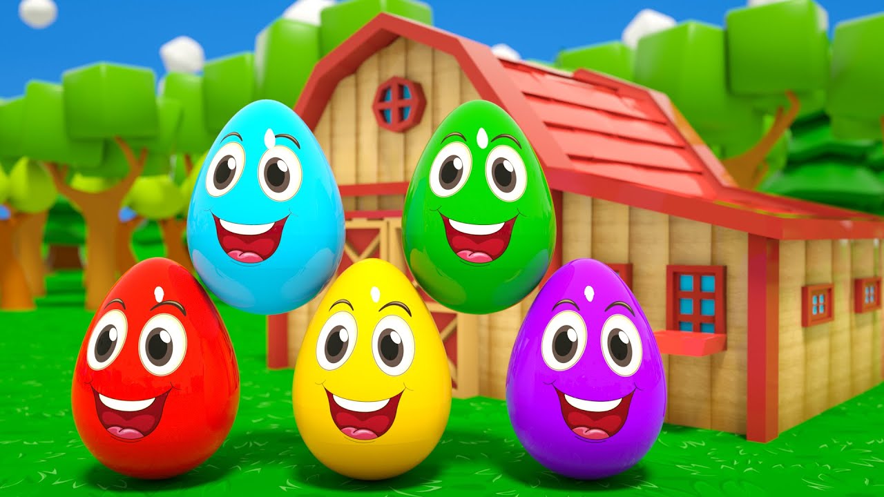 Learning Colors and Numbers Songs | Colorful Eggs on the Farm | DuZoo Nursery Rhymes & Kids Songs
