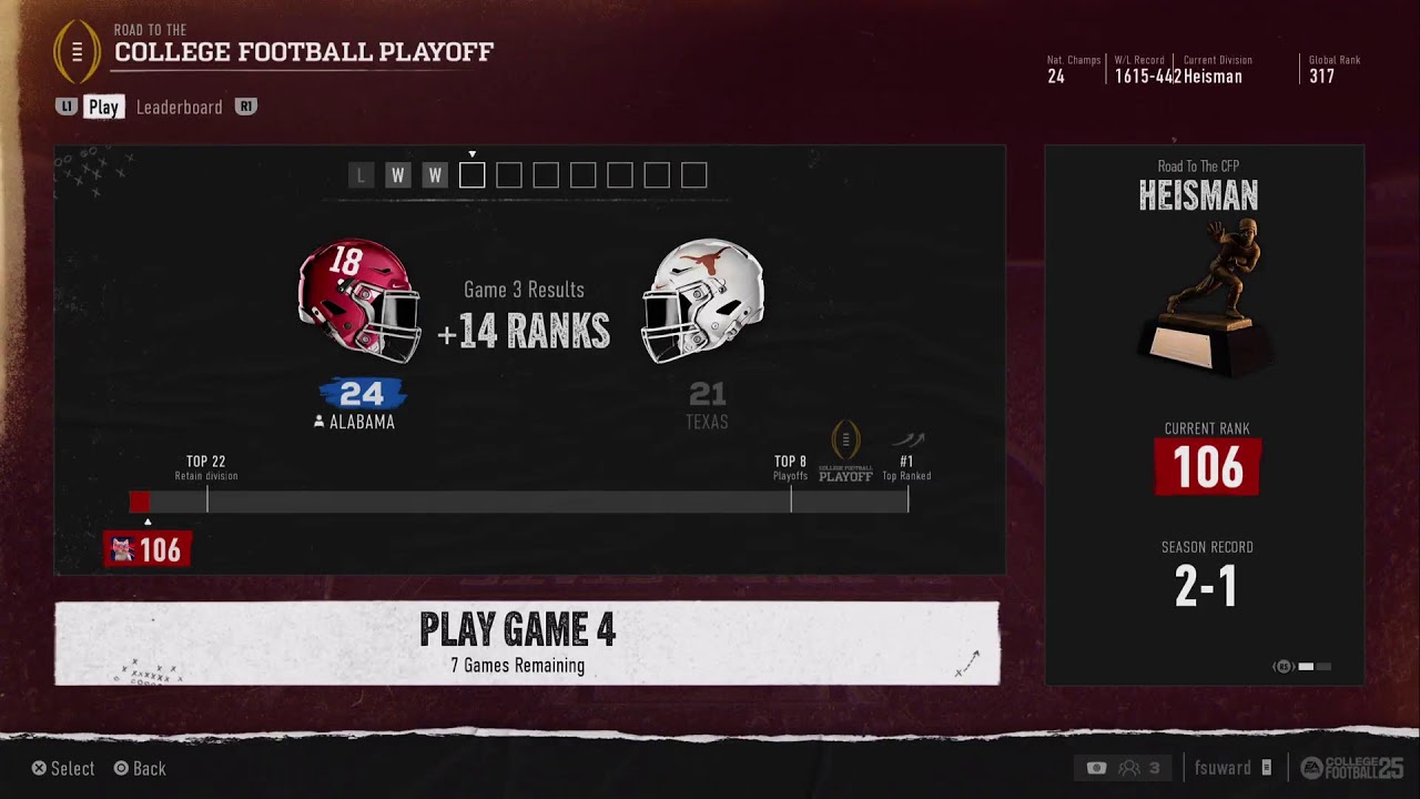 College football 25 zext
