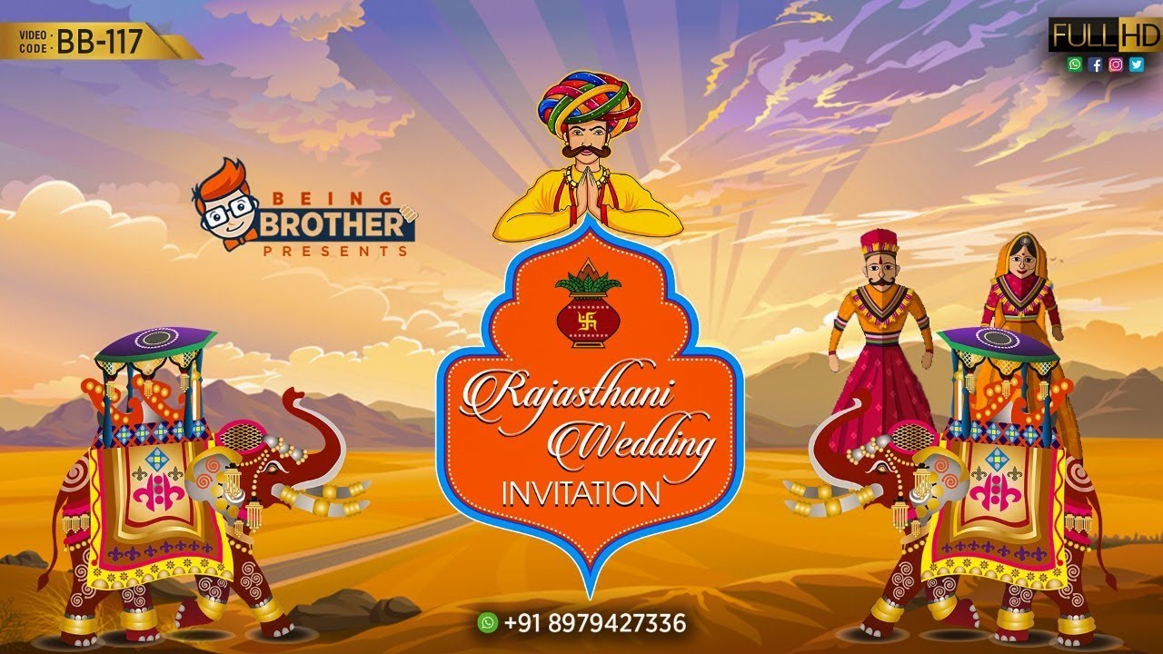 Marwari Wedding Invitation Video | BB-117