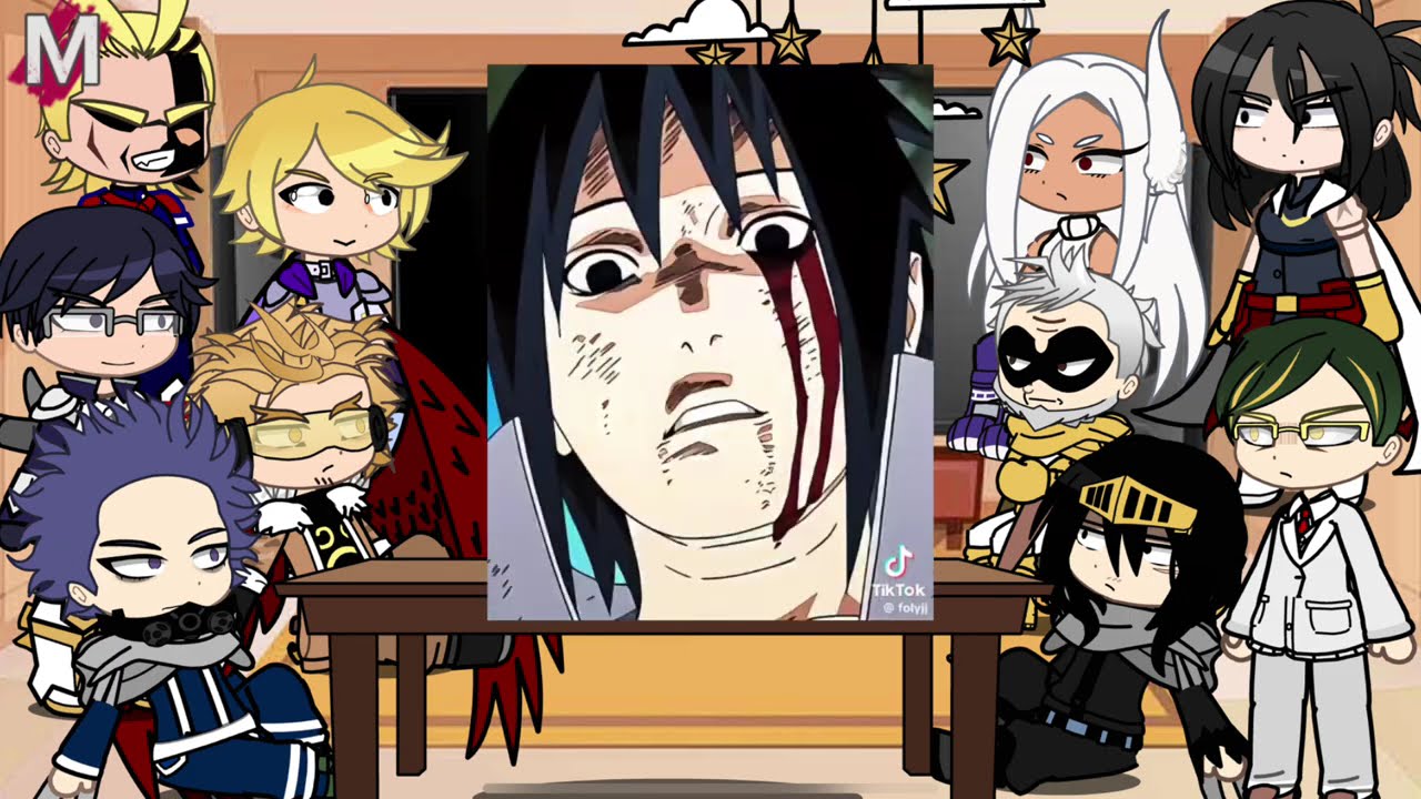 𝙋𝙧𝙤 𝙝𝙚𝙧𝙤𝙚𝙨 𝙧𝙚𝙖𝙘𝙩 𝙩𝙤 sasuke | naruto shippuden | MHA BNHA | deku | Gacha life 