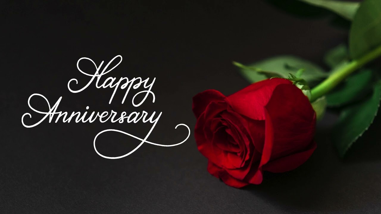 Happy Anniversary Screensaver - Red Rose Screensaver - Anniversary Wallpaper - HD - 1HR