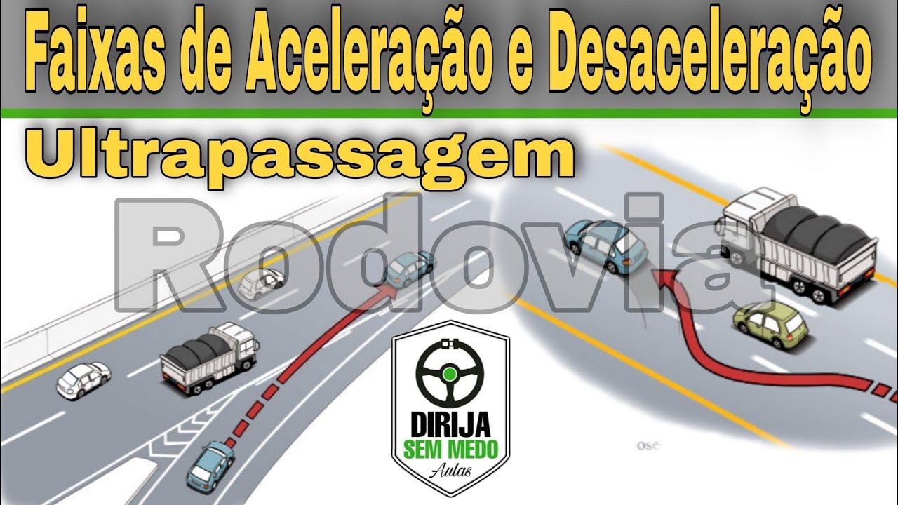 Como entrar e sair em rodovias/ faixa de aceleração e desaceleração + ultrapassagem