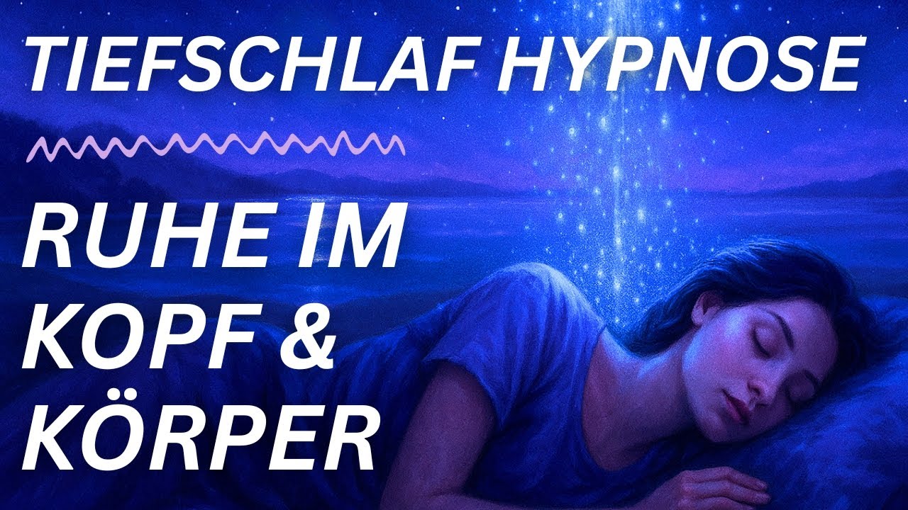 Einschlafen trotz Gedanken & Unruhe | TIEFSCHLAF HYPNOSE gegen Gr&uuml;beln, Schlafprobleme, Stress...