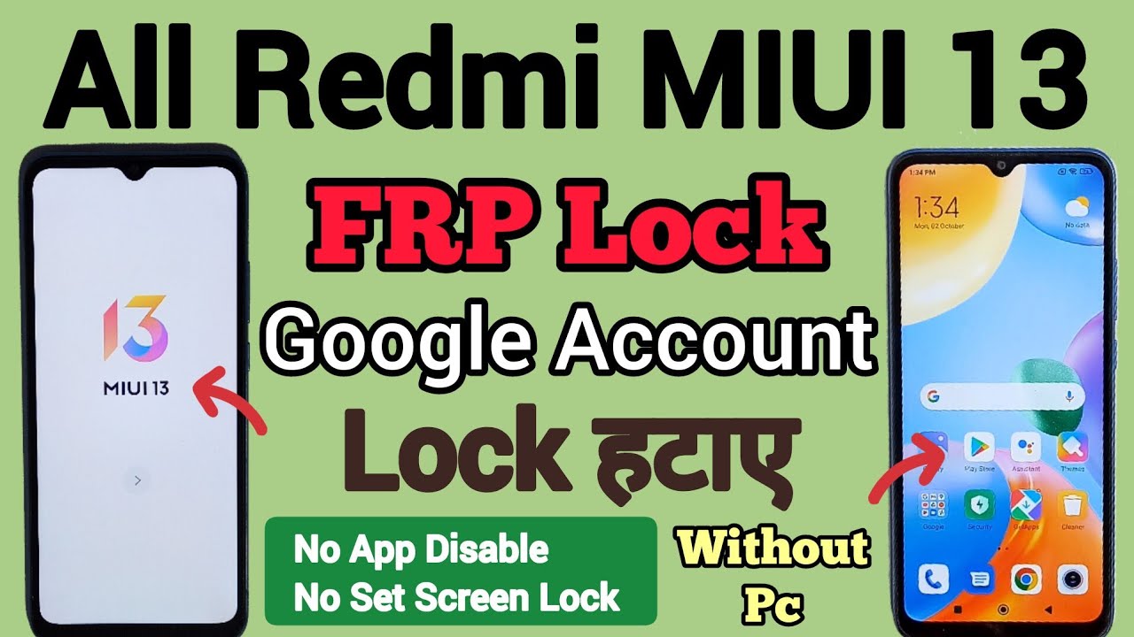 All Redmi Mobile | MIUI 13 | FRP Bypass | Android 12/13 | Google Account Unlock | Without Pc | 2023.