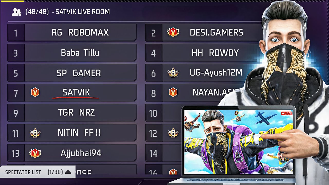 2 Years After SATVIK Live is Back Full Enjoy CUSTOM ROOM😀🔥
