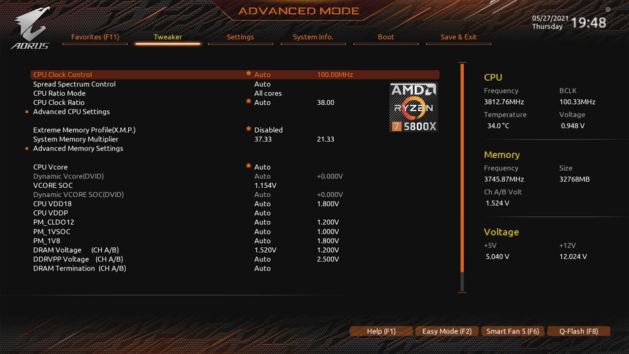 Ryzen 7 5800X PBO2 Curve Optimiser Settings + Benchmarks | | AORUS ELITE X570