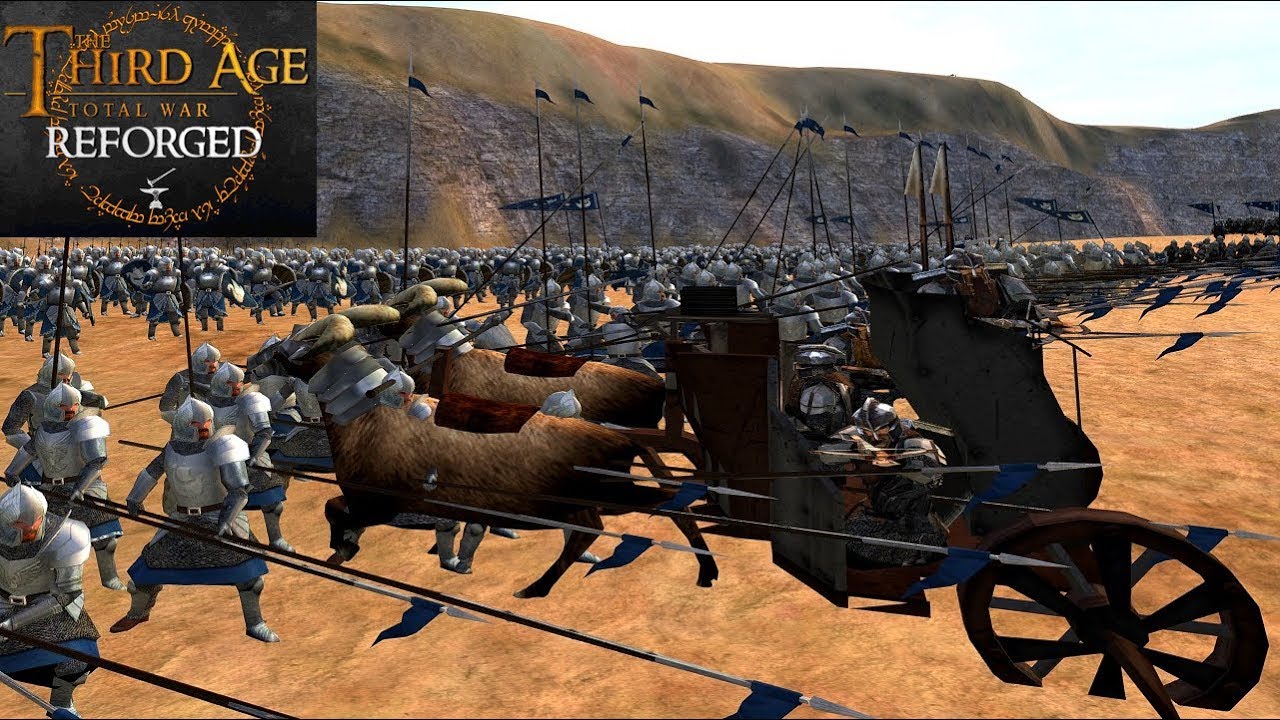 4-WAY BATTLE FOR THE SOUTHERN DESERT (Free For All) - Third Age: Total War (Reforged)