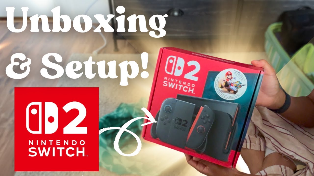 Unboxing My Switch 2 in an Airbnb… in Pajamas 😭 (First Impressions!)