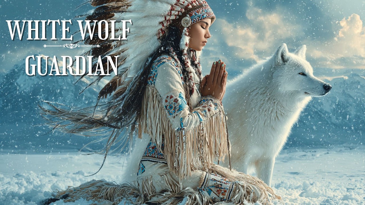 White Wolf Guardian 🐺✨ Native American Flute Music for Serenity, Sleep & Peace