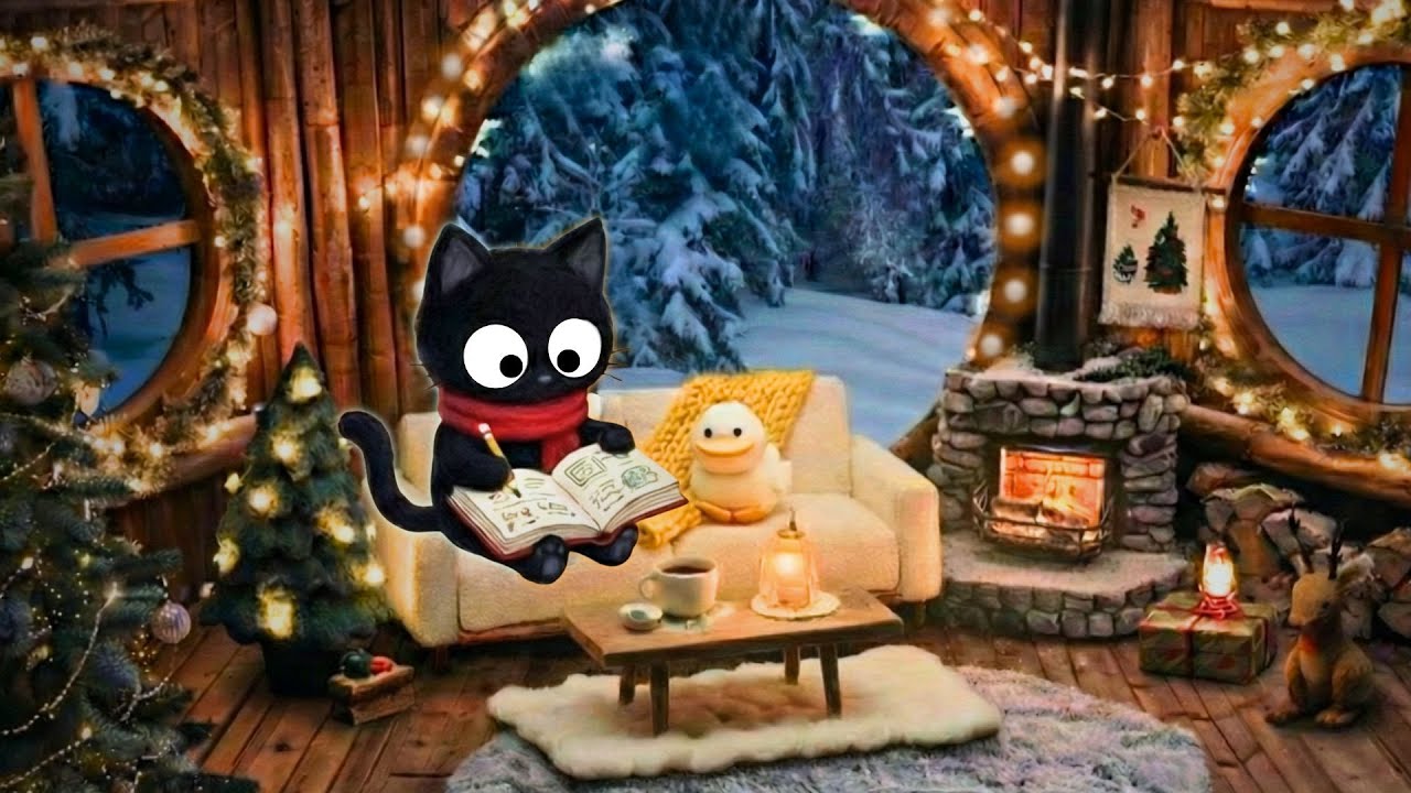 Cozy Winter Lofi Jazz ❄️ Magical Snow Treehouse for Study & Work