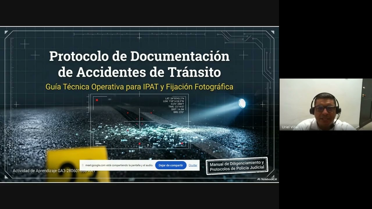 Informe Policial de Accidentes de Tránsito IPAT  parte I