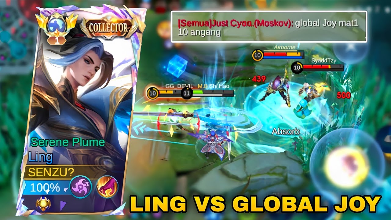 LING VS GLOBAL JOY | ИНТЕНСИВНЫЙ МАТЧ-ГЕЙМПЛЕЙ LING MOBILE LEGENDS