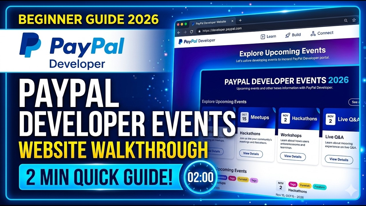 PayPal Developer Events Explained 2026 Website Walkthrough & Beginner Guide 2 Min