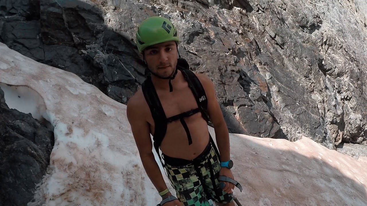 Esquiada a la Forcanada de la Val d'Aran l'1d'agost de 2018