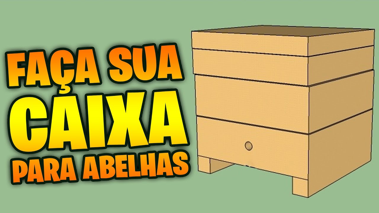 🐝Como fazer a caixa para suas abelhas sem ferrão