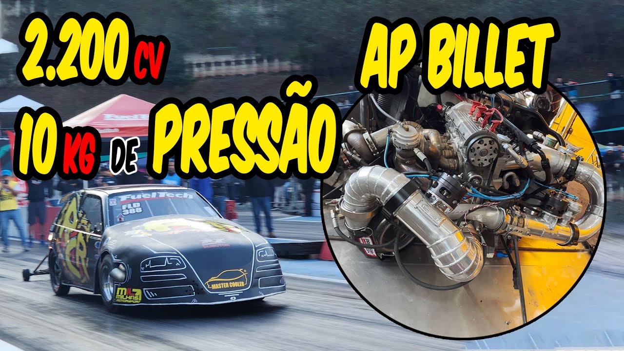 E tome pressão! Gol Compound turbo enfia pressão pra dentro sem dó e bate recorde mundial FWD