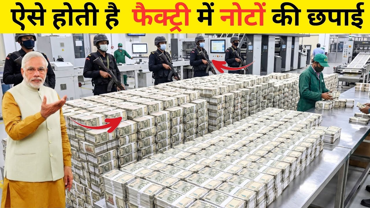फैक्ट्री में नोटों की छपाई कैसे होती है