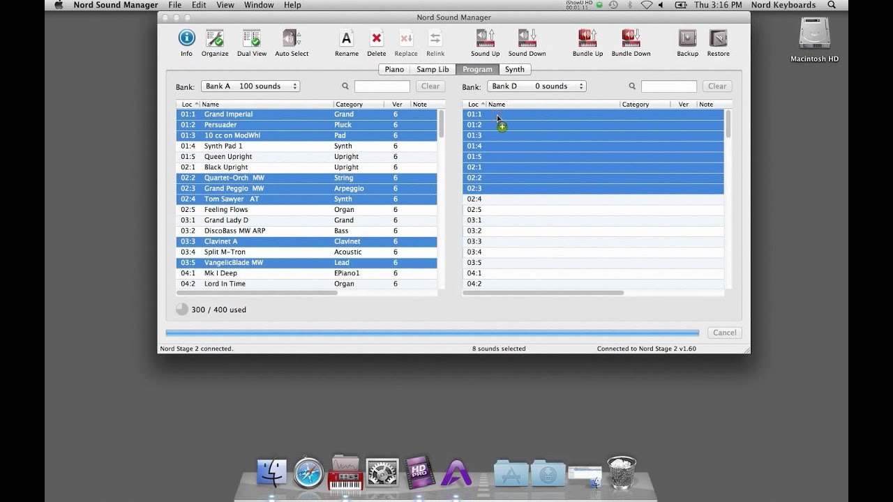 Nord Sound Manager - Organizing Programs