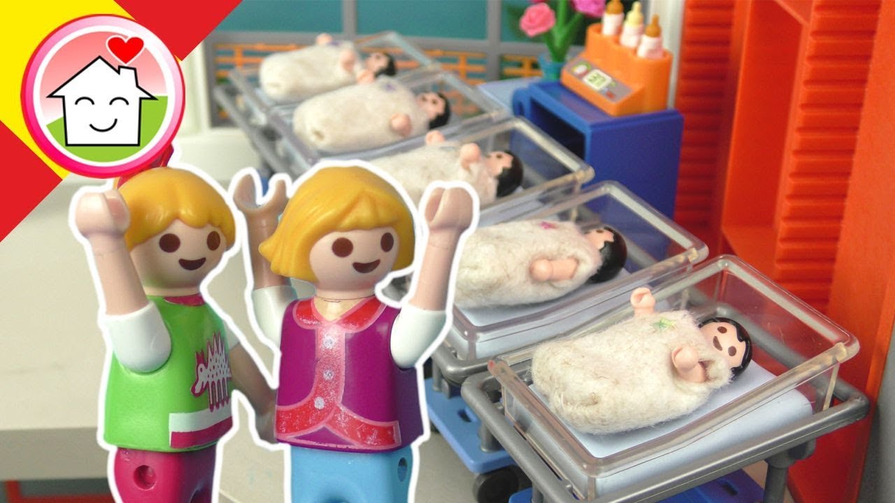 Playmobil en español El nacimiento de los quintillizos - La Familia Hauser