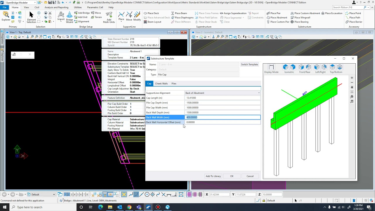 OpenBridge Modeler Tutorial 6 - Abutments Part 1