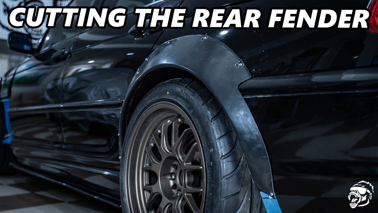 2003 BMW E46 BUILD! CUTTING THE REAR FENDER OF OUR E46!| Ep.8 #bmw #bmwe46