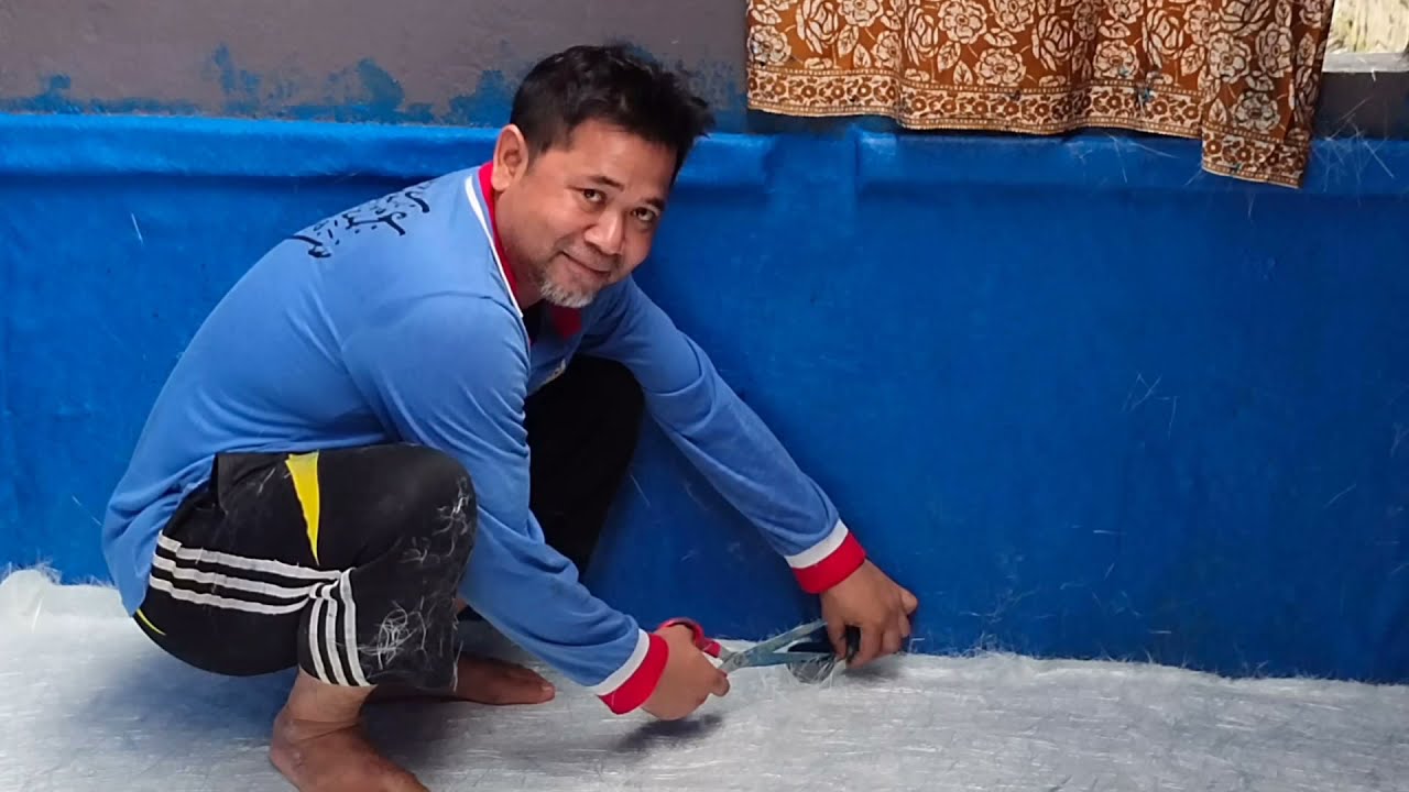 KOLAM TEPI RUMAH !! || kolam fiber glass