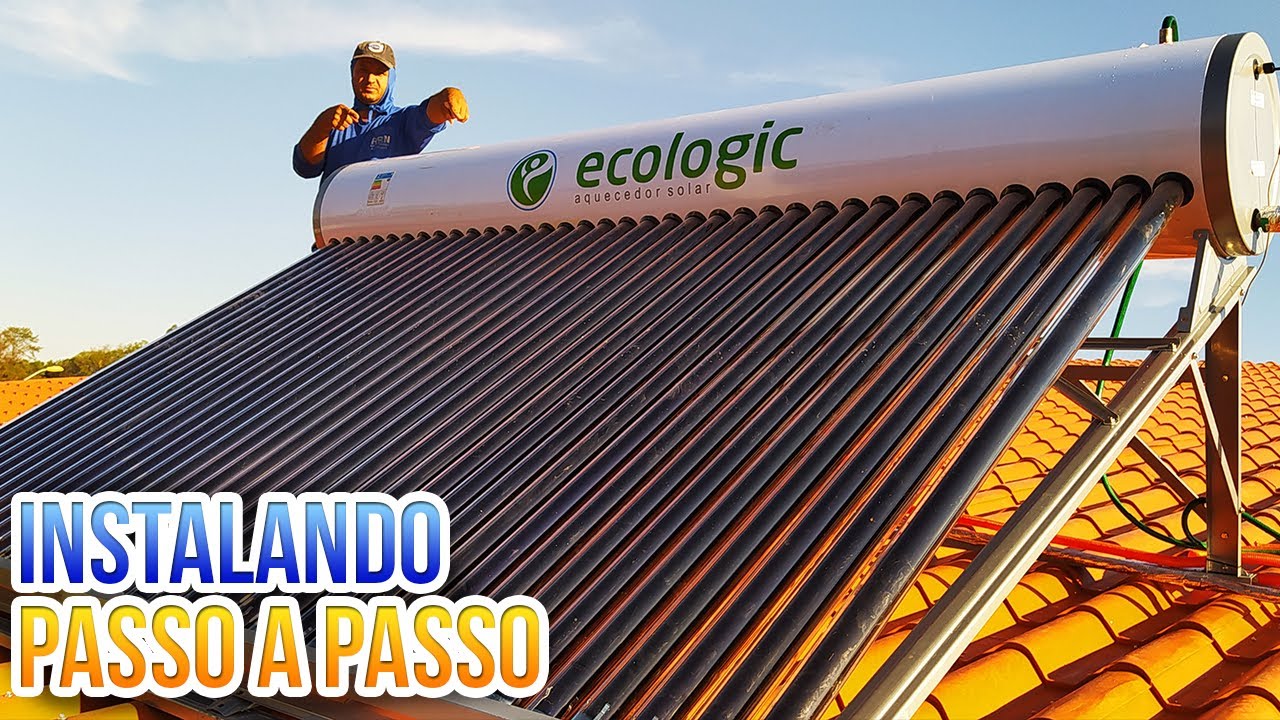 COMO INSTALAR AQUECEDOR SOLAR A VÁCUO ACOPLADO | PASSO A PASSO (Parte 1)
