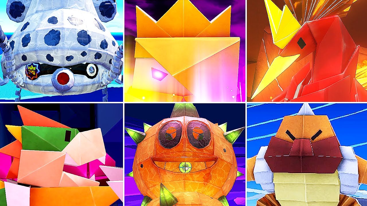 Paper Mario: The Origami King - All Bosses