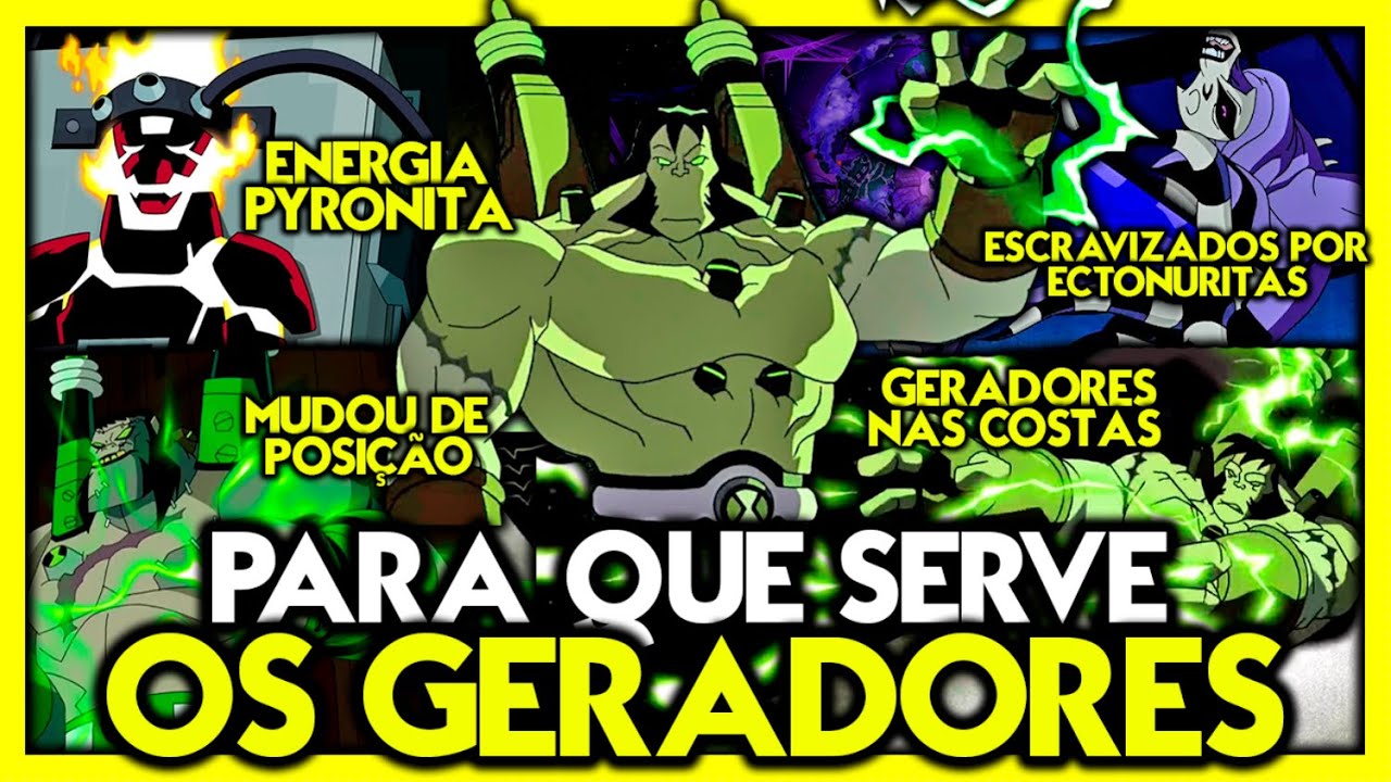COMO FUNCIONA OS GERADORES DO BENVICKTOR/FRANKENSTRIKE!??? BEN 10