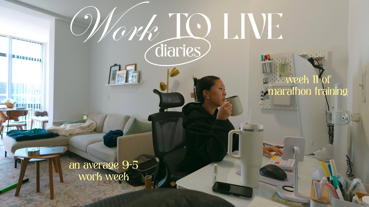Work to Live Diaries: An extremely average work week in my life with my 9-5 full time job 🥰