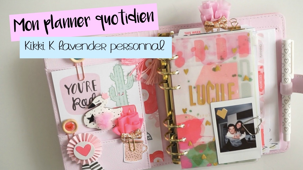 Mon planner quotidien - Kikki K Lavender personnal