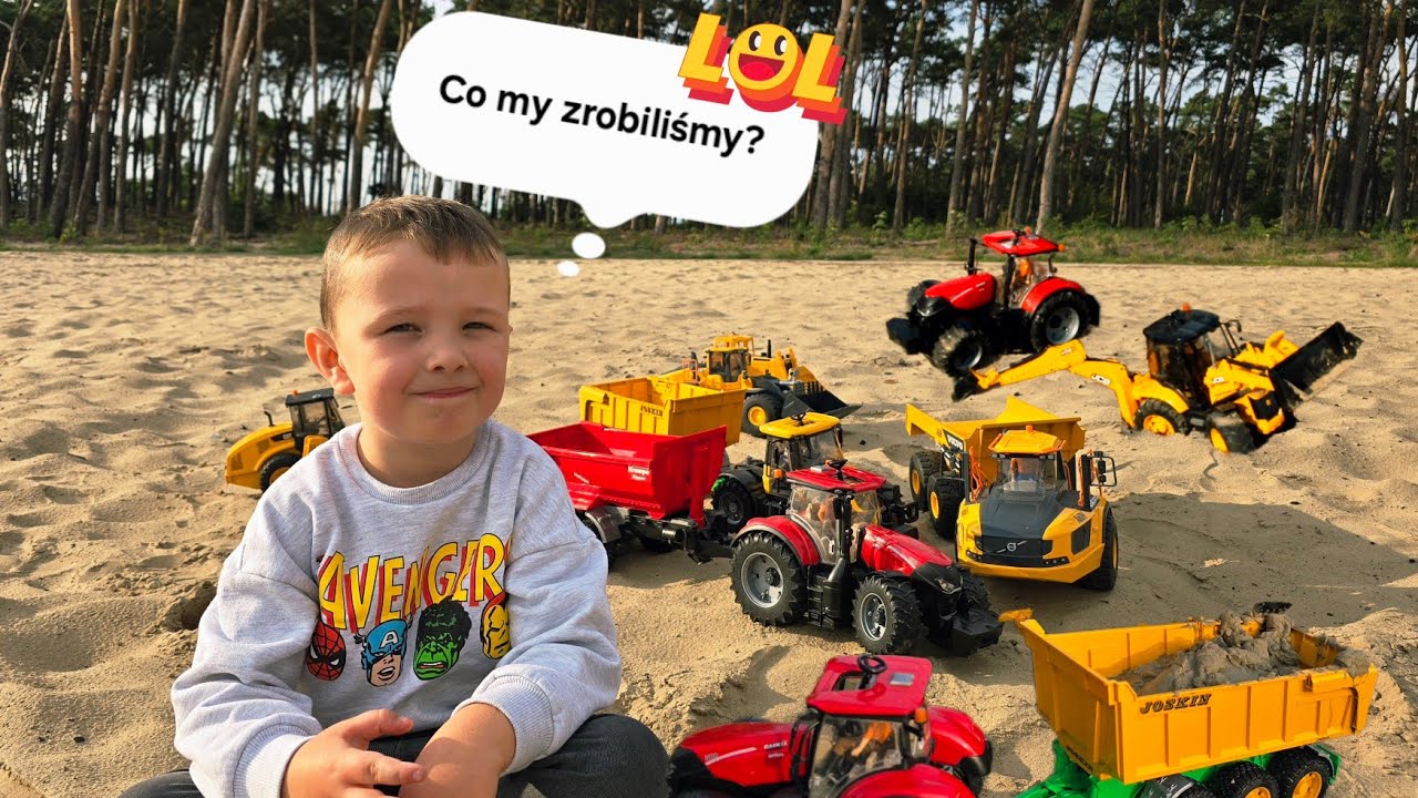 Zabraliśmy zabawki bruder na plażę! Niko Bruder Toys