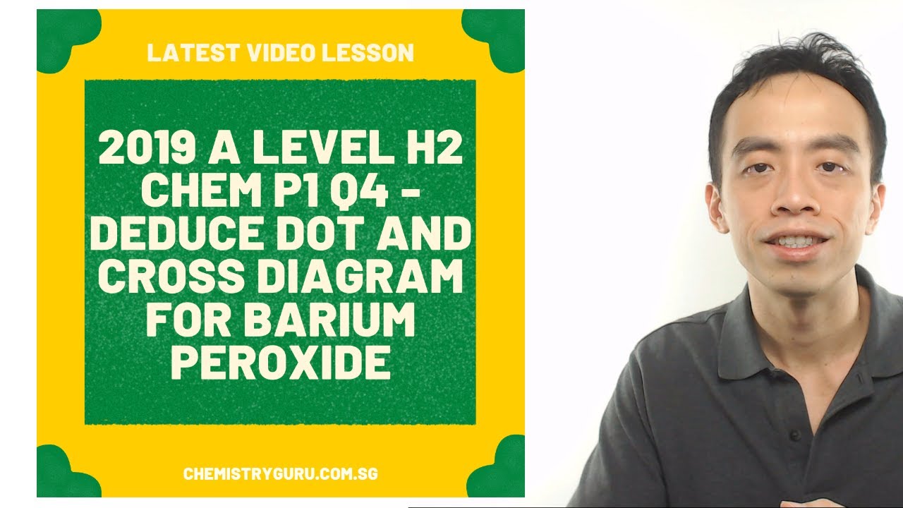2019 P1 Q4 - Deduce Dot-Cross Diagram for Barium Peroxide