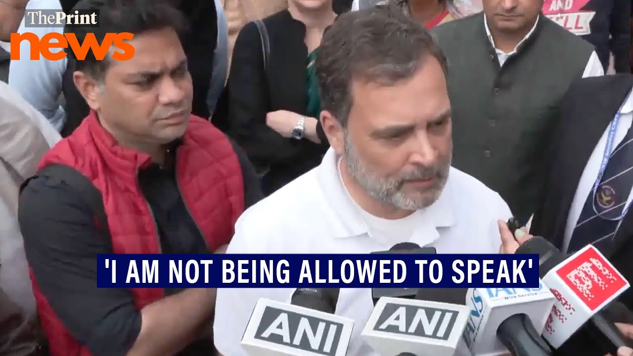 Rahul Gandhi says he is not being allowed to speak, adds it's a matter of national security