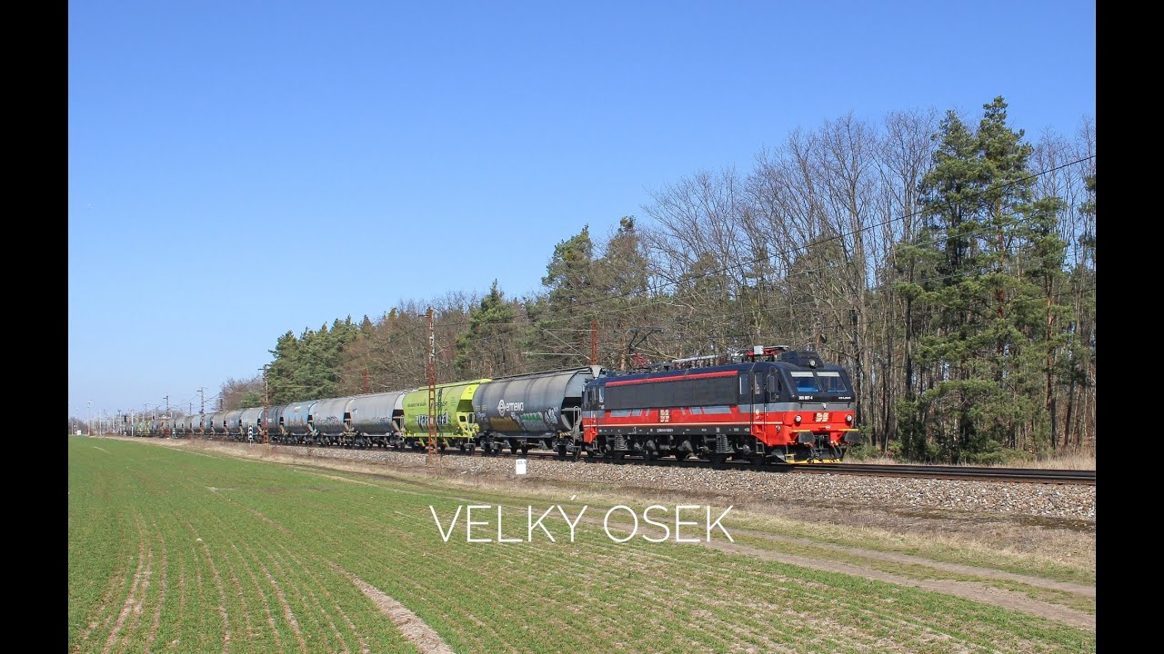 Vlaky/Trains Velký Osek (CZ) 16.3. 2025