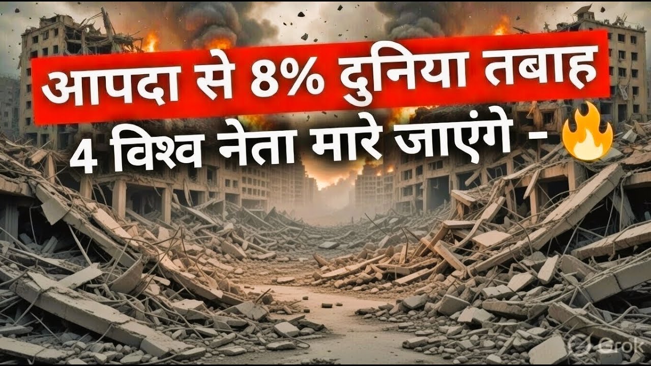 आपदा से 8% दुनिया तबाह, 4 विश्व नेता मारे जाएंगे – भारत भी खतरे में?