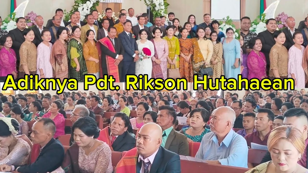 RAMAI, PIMPINAN HKBP, SEKJEND Pdt. Rikson M. Hutahaean Nikahkan Adiknya.