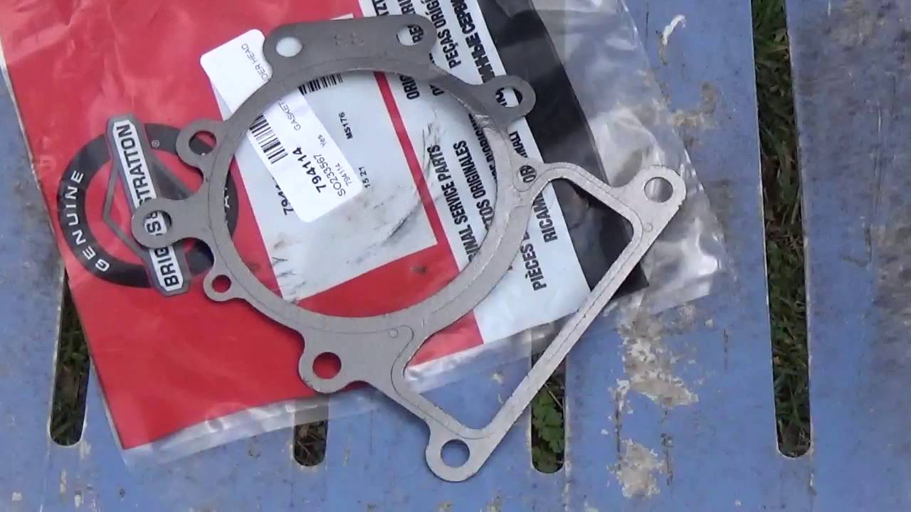 Blown head gasket on a briggs single cylinder ohv intec