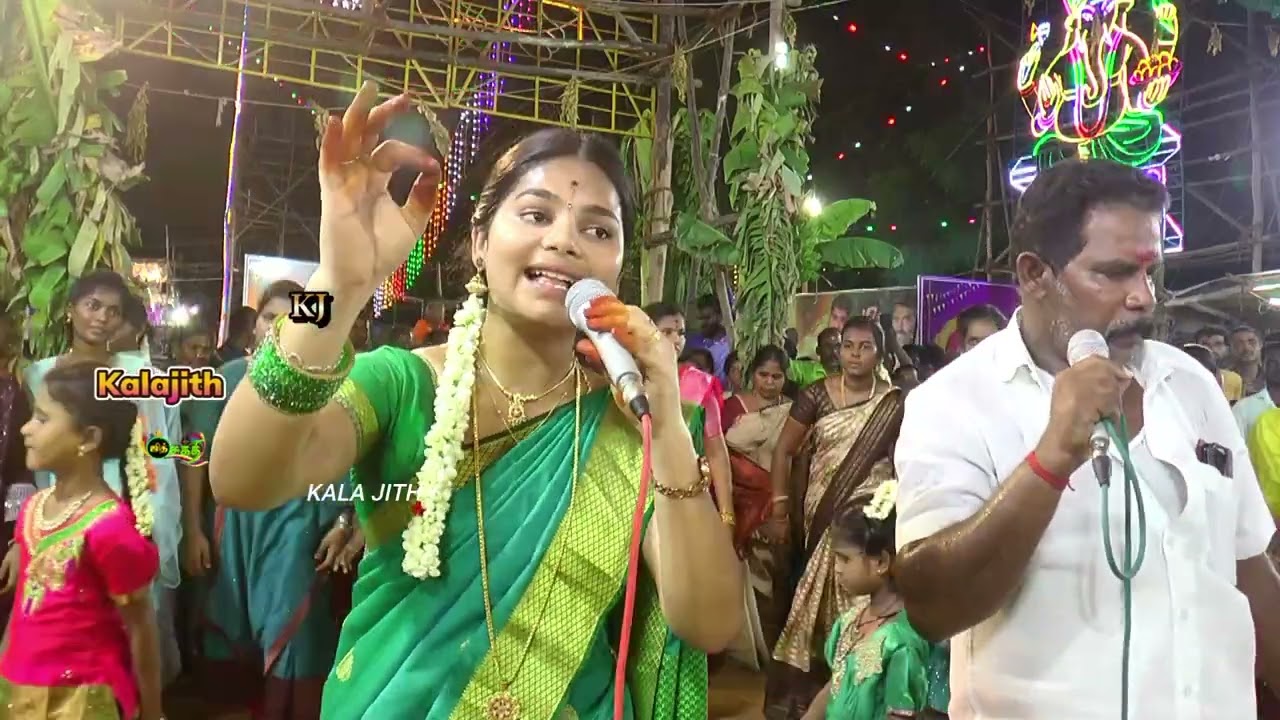 💥சாயல்குடியில் வேர்க்க வேர்க்க பாடிய || இளம் புயல் 💚மாதவி கும்மி பாட்டு #jithtamil