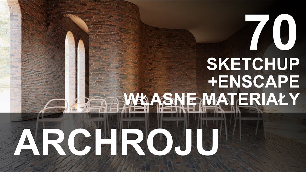 SketchUp - Enscape materiały PBR - Tutorial 70