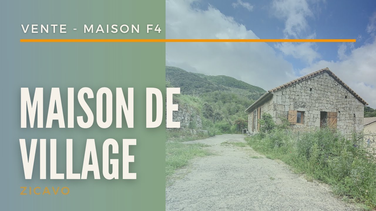 Maison de village F4 pr&egrave;s d'Ajaccio &agrave; Zicavo