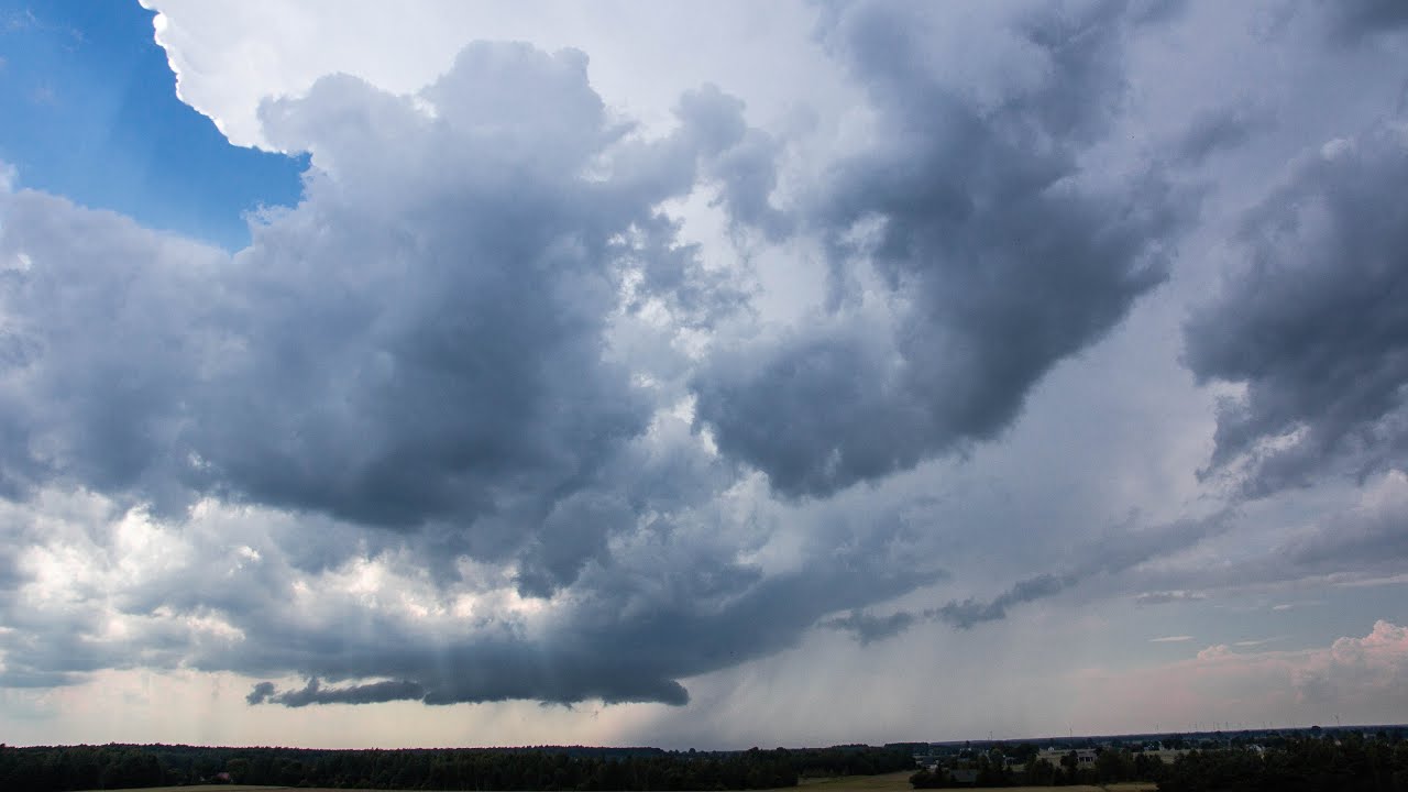 Silne Superkomórki Burzowe - 27.06.2020 (Łowy, Downburst)
