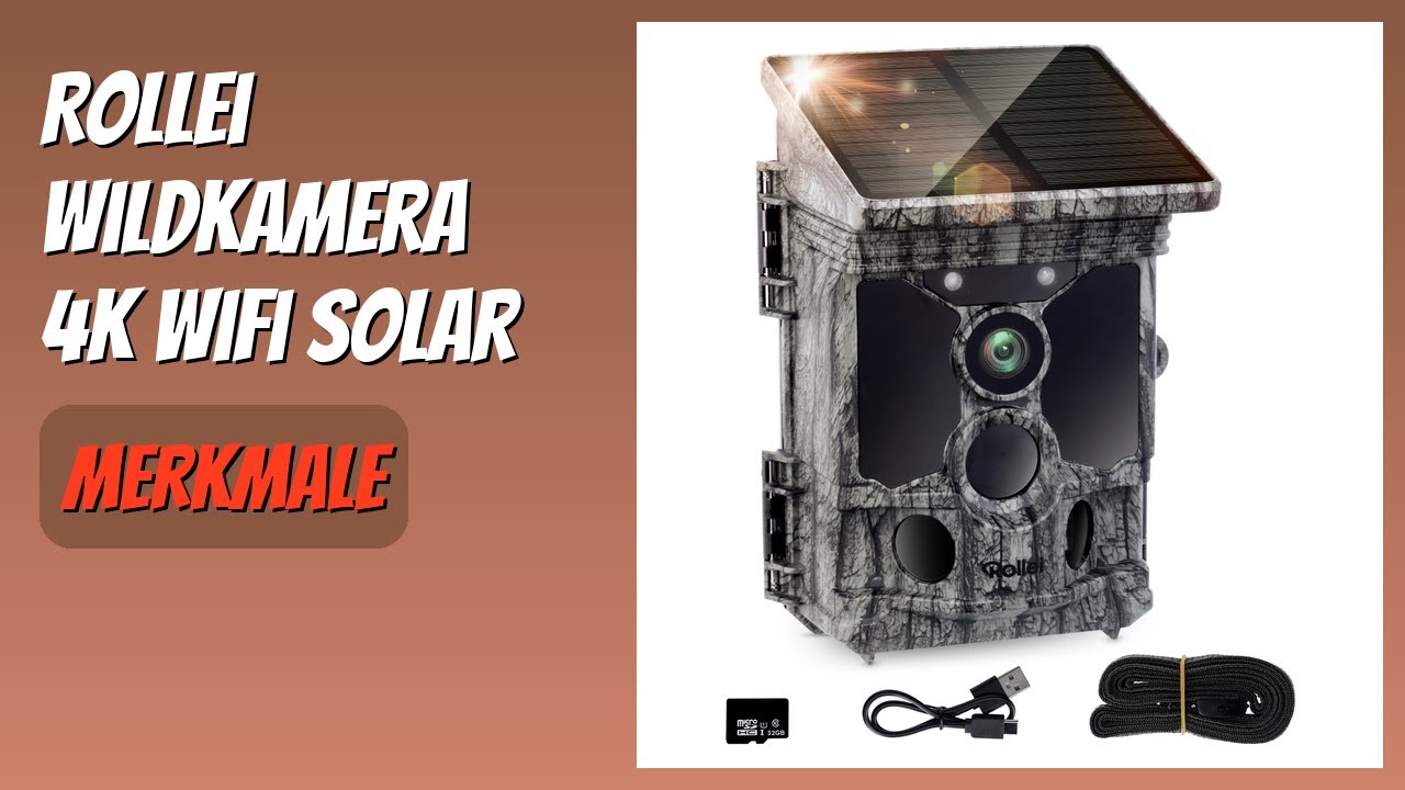 BEWERTUNG (2026): Rollei Wildkamera 4K WiFi Solar. Infos