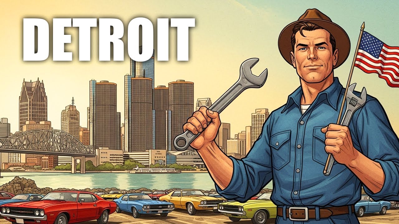 The Complete History of DETROIT: Rise, Ruin and Rebirth | History for Sleep