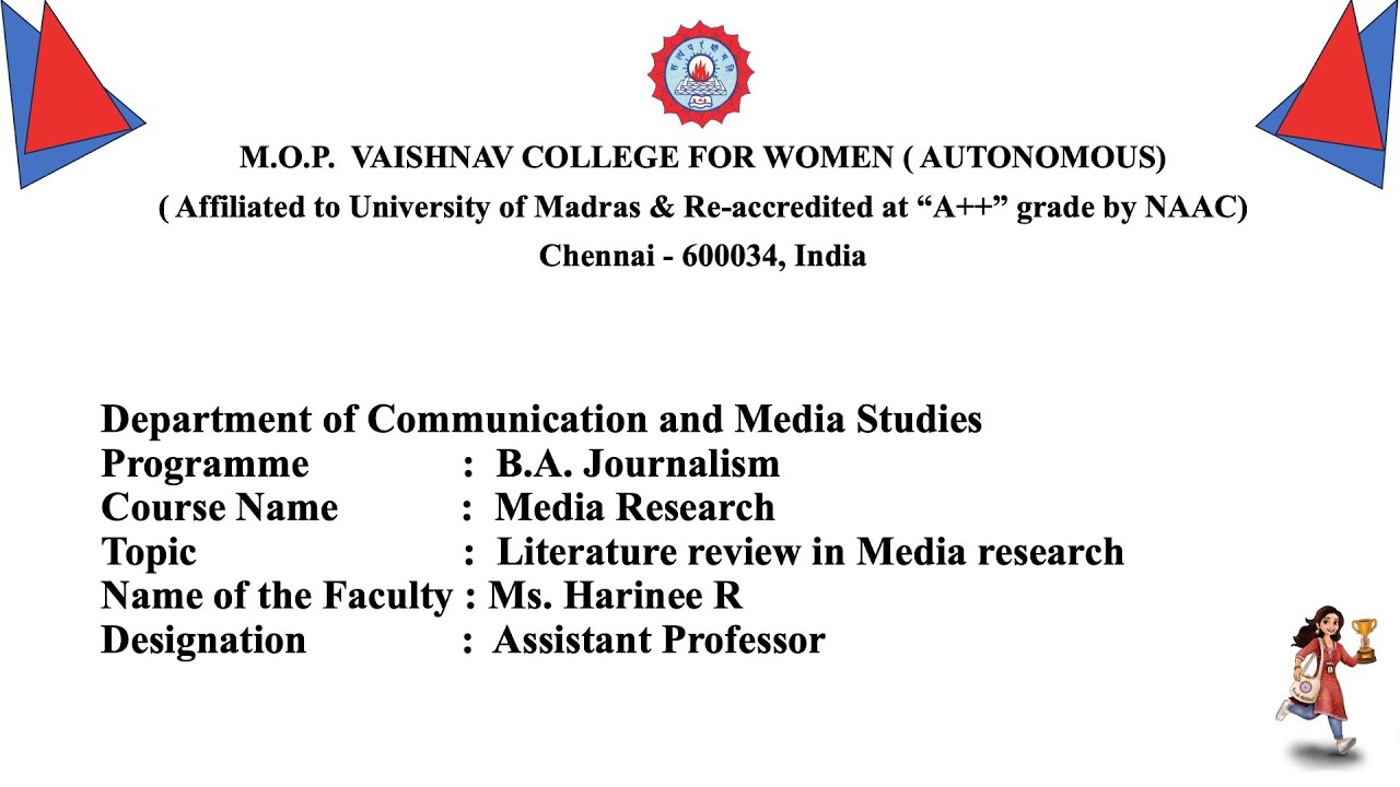Literature Review In Media Research -  Harinee R