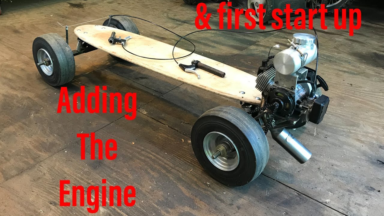 building a 49CC motorized skateboard part 2