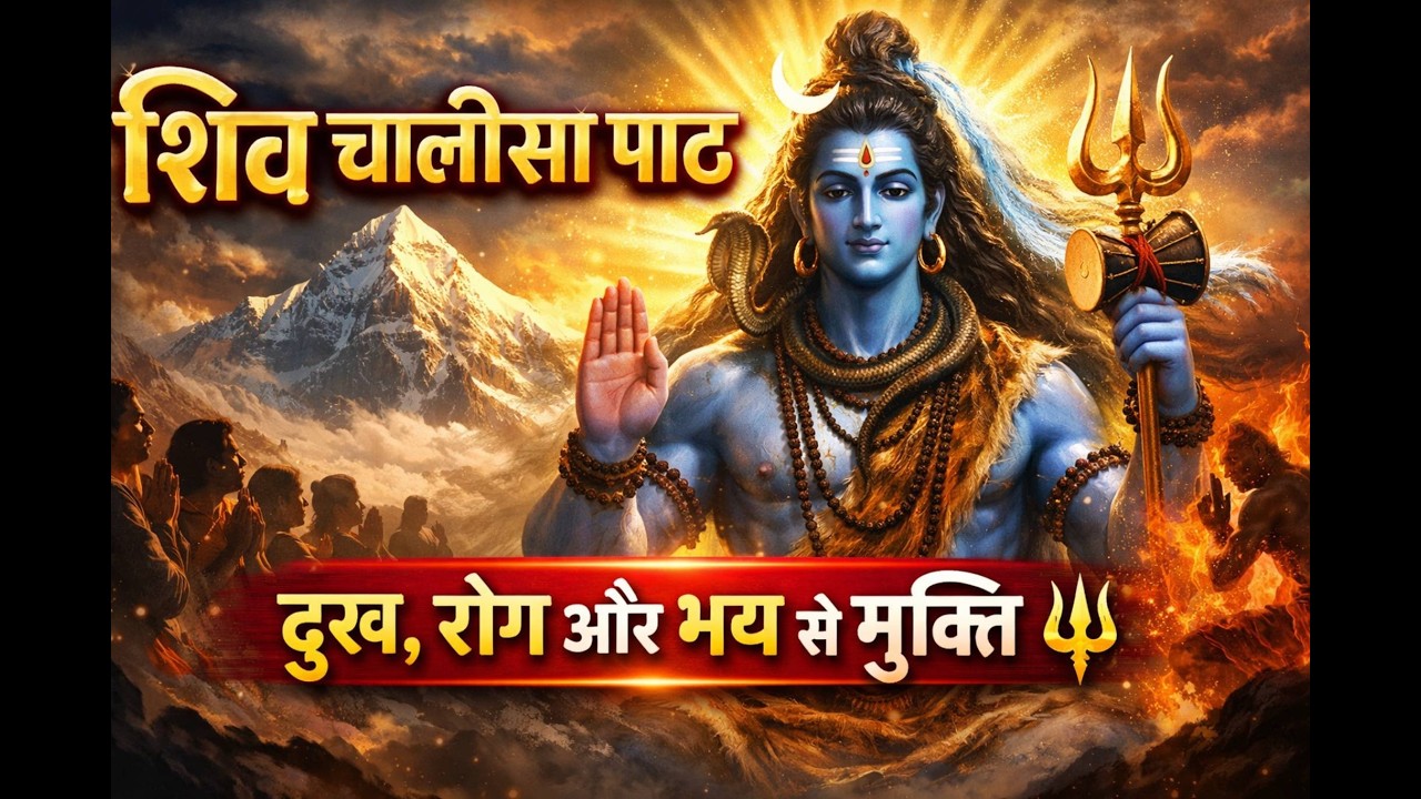 Shiv Chalisa Path | Freedom from Pain, Disease & Fear 🔱| शिव चालीसा पाठ |दुख, रोग और भय से मुक्ति