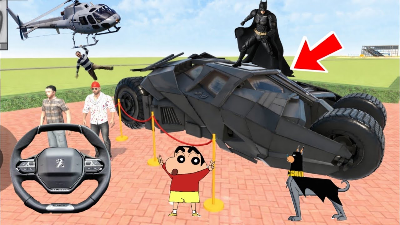🤩Franklin Purchase New Batman Car For Shinchan 💥❌ Indian Theft Auto simulator 