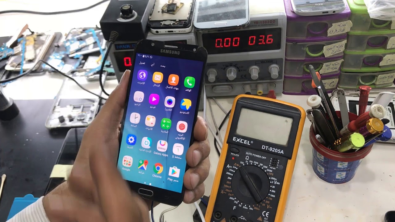 عطل حيرنى؟ شاشه سوداء بعد وضع السليب مود سامسونج j7